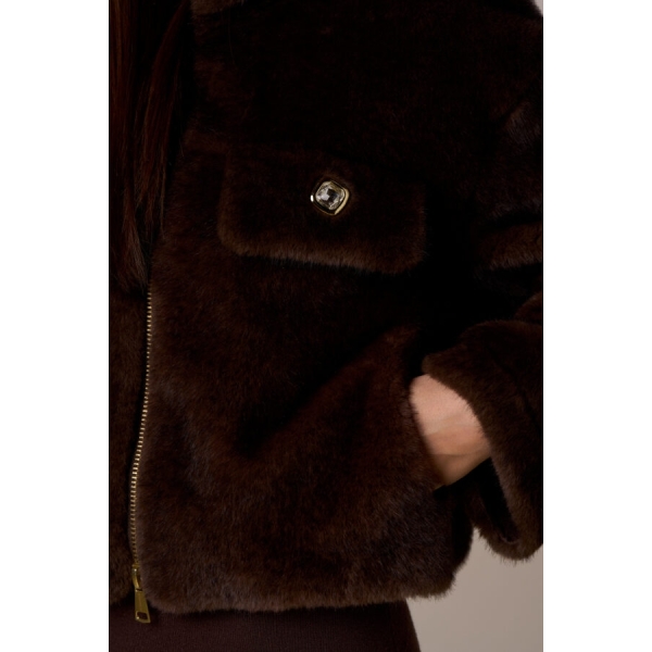 Cappa simil pelliccia diamond chic