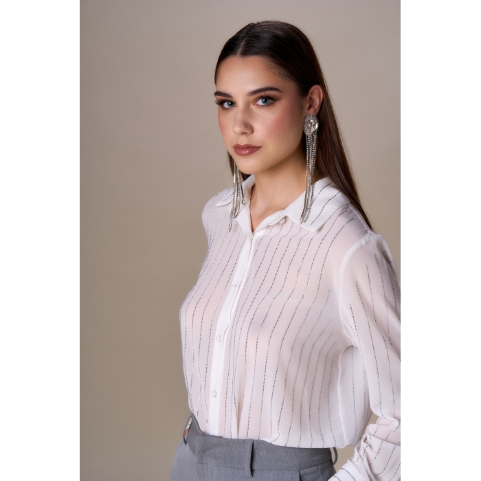 Camicia gessata diamanti