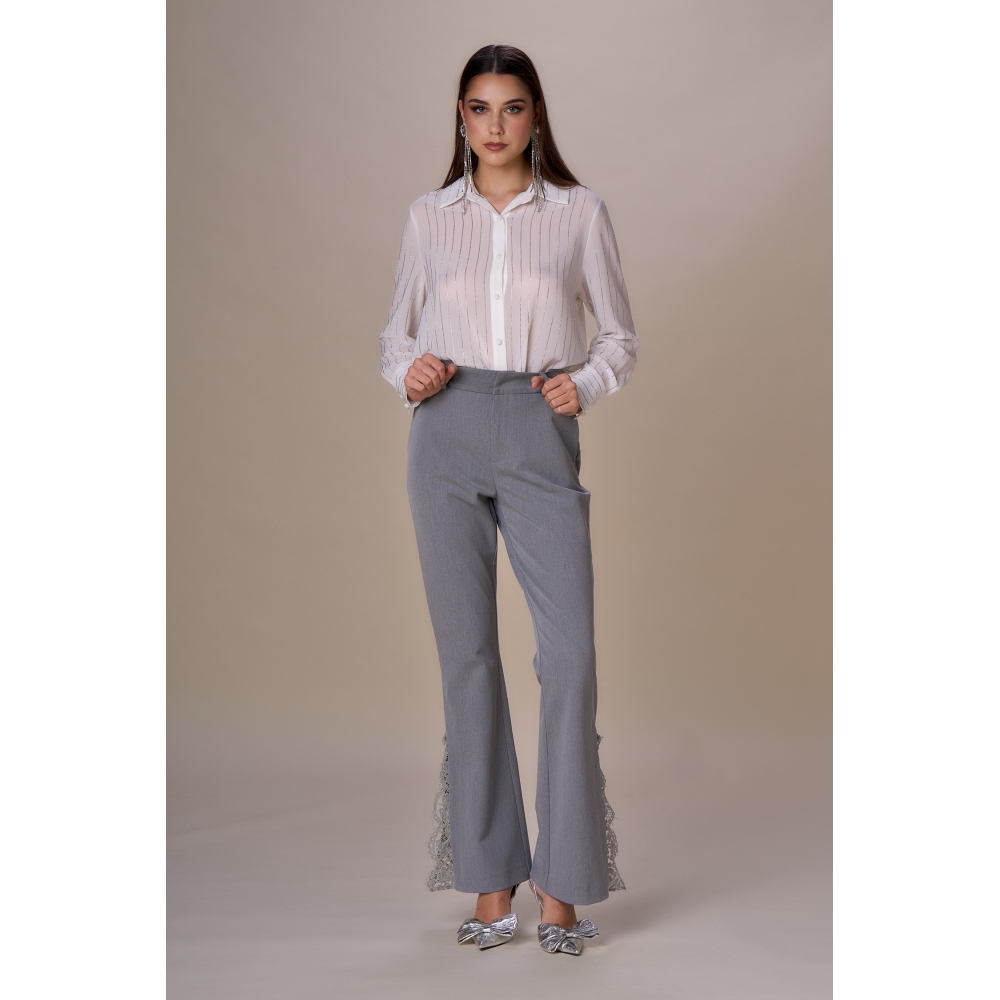 Camicia gessata diamanti