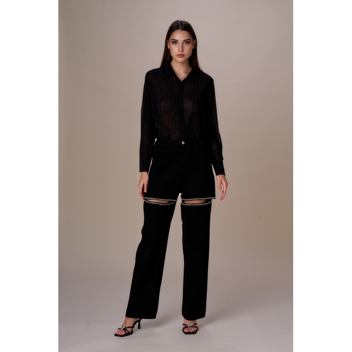 Camicia gessata diamanti