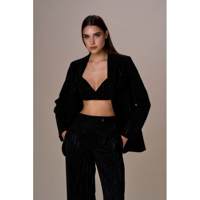 Blazer Gessato Diamanti