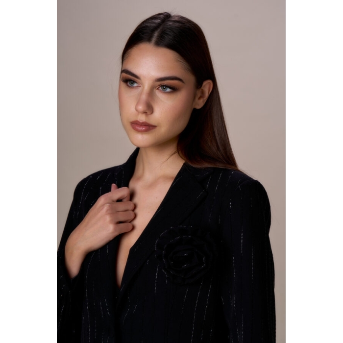 Blazer Gessato Diamanti
