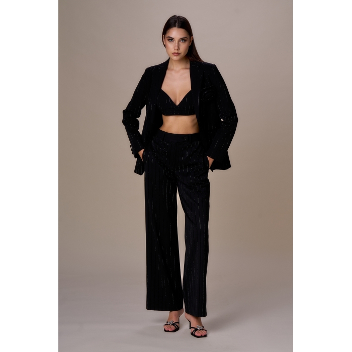 Pantalone Gessato Diamanti