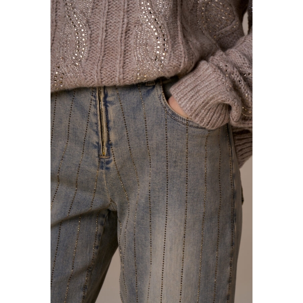 Jeans riga diamanti