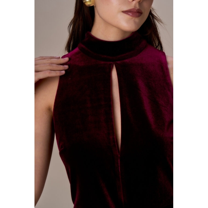 Abito goccia in velluto