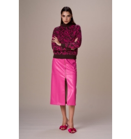 Maglia lupetto jacquard