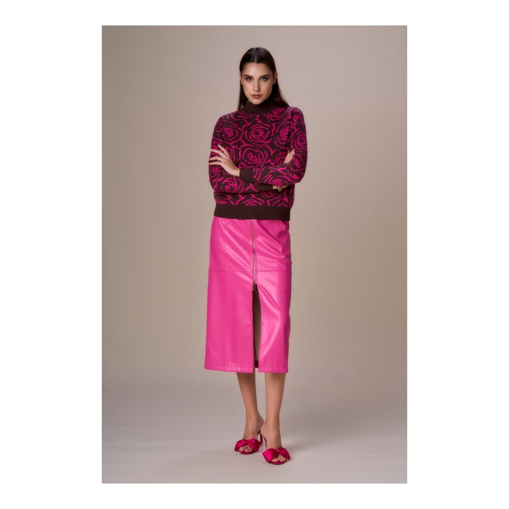 Maglia lupetto jacquard