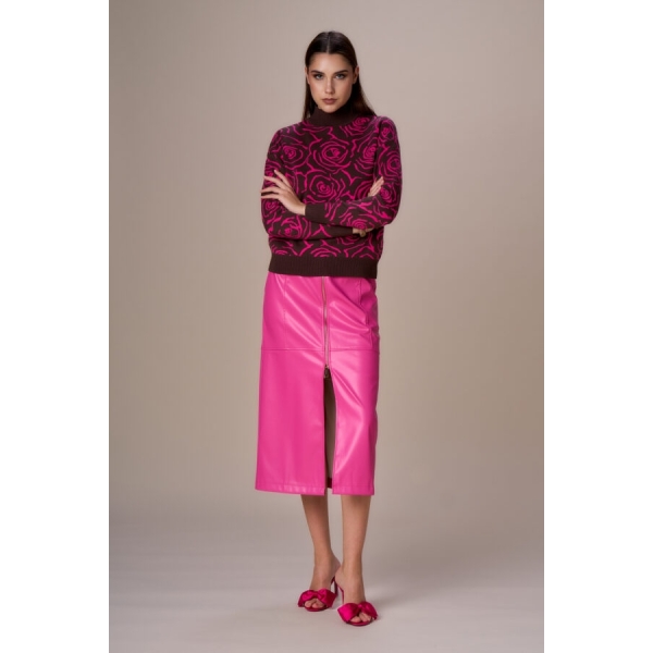 Maglia lupetto jacquard