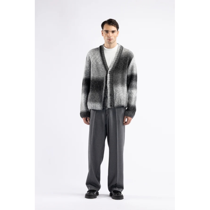 Cardigan in lana fantasia tie dye