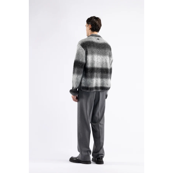 Cardigan in lana fantasia tie dye