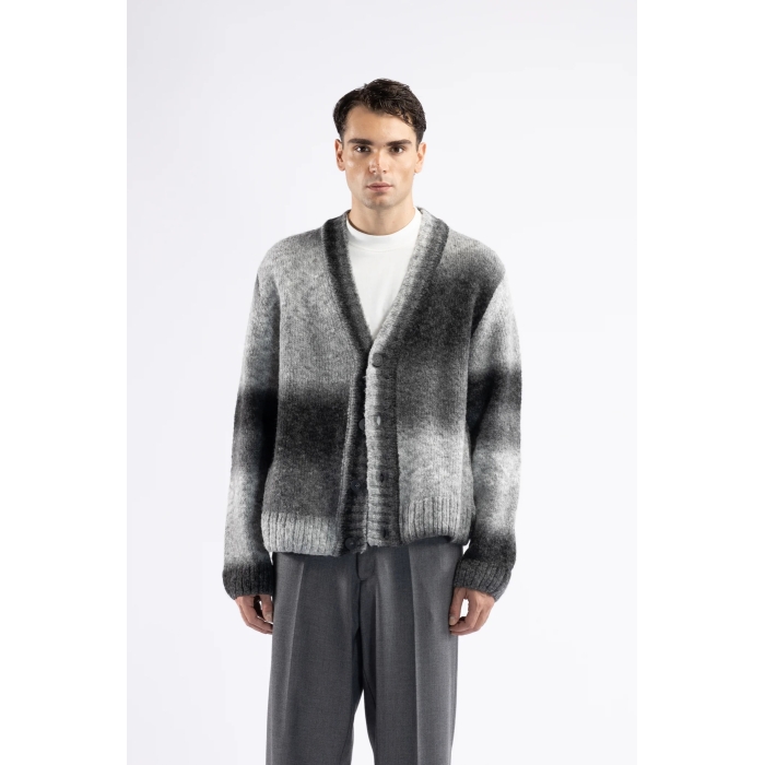 Cardigan in lana fantasia tie dye