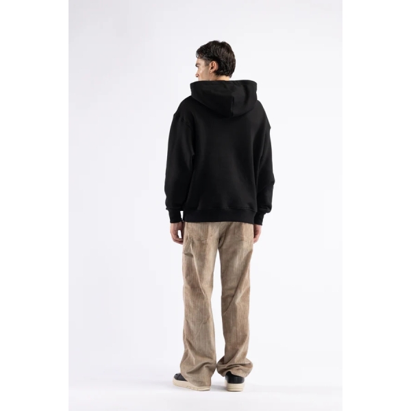 Felpa oversize stampa flame