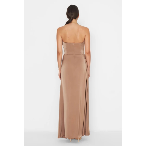 Event Dress Light Coffee