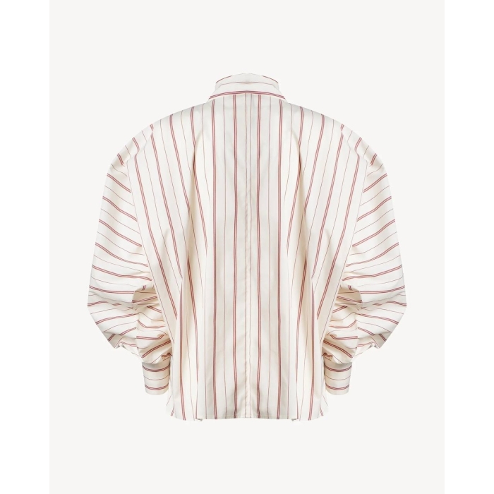 The Kim Top Cotton Stripe Butter/Red