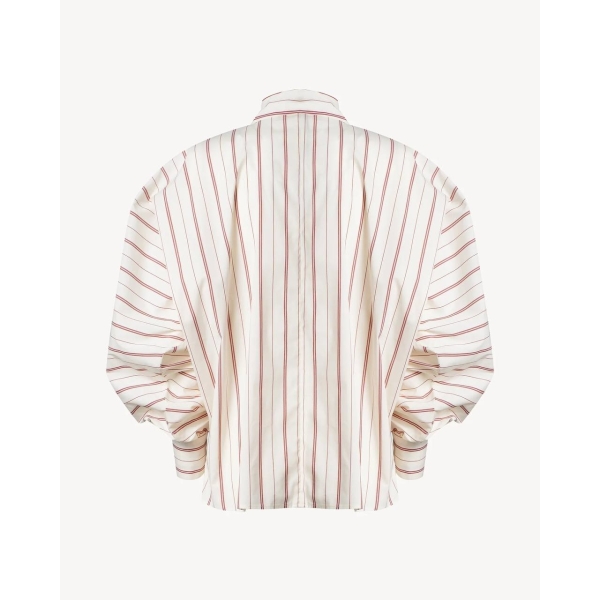 The Kim Top Cotton Stripe Butter/Red