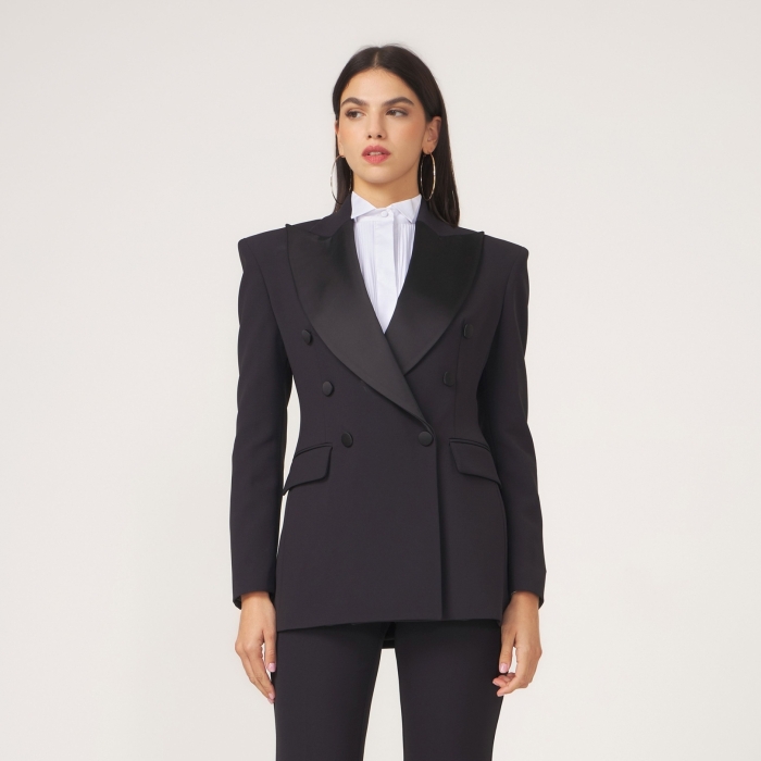 Blazer in crepe doppiopetto donna | Boutique Carisma