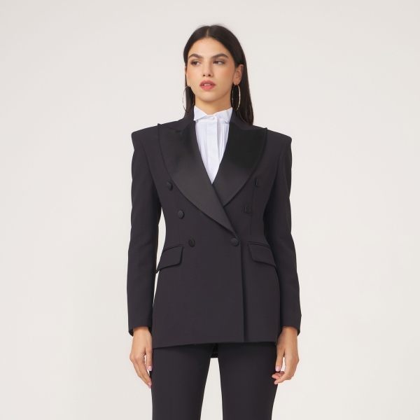 Blazer in crepe doppiopetto donna | Boutique Carisma