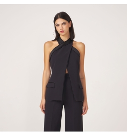 Halter Gilet in crepe | Boutique Carisma San Ferdinando di Puglia