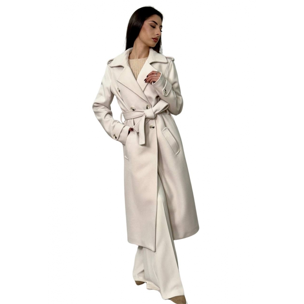 Cappotto doppiopetto BIANCO