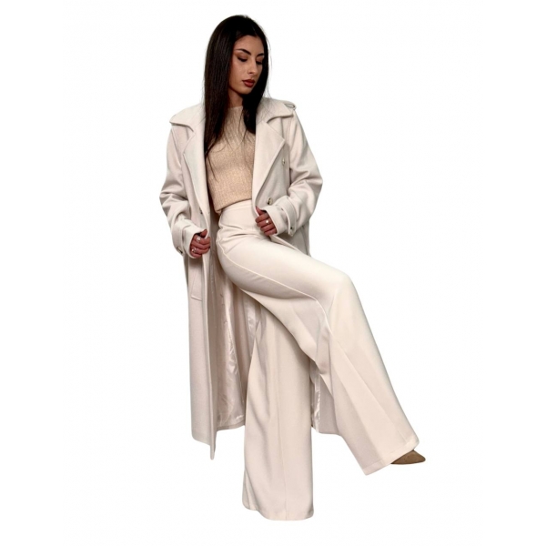 Cappotto doppiopetto BIANCO