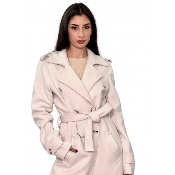 Cappotto doppiopetto BIANCO