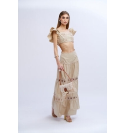 Top cotone inserti pizzo No secrets