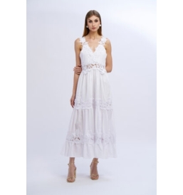 Cotton Dress with Embroidery No secrets