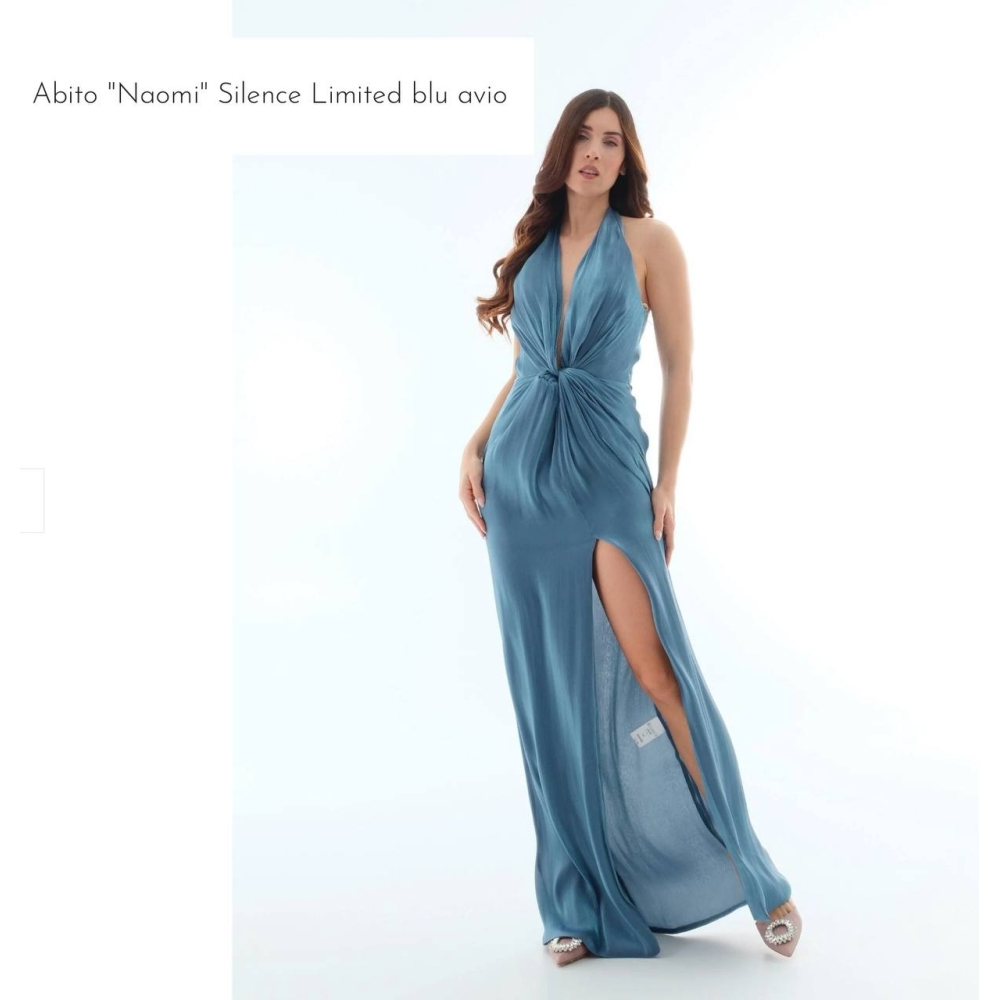 Abito "Naomi" Silence Limited Blu Avio Abito "Naomi" Silence Limited Blu Avio