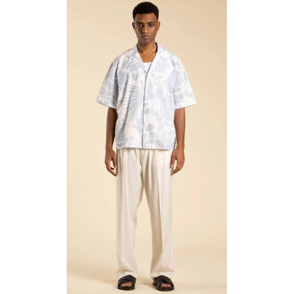 Camicia in cotone stampa floreale