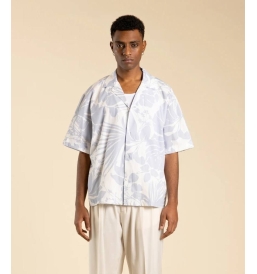 Camicia in cotone stampa floreale