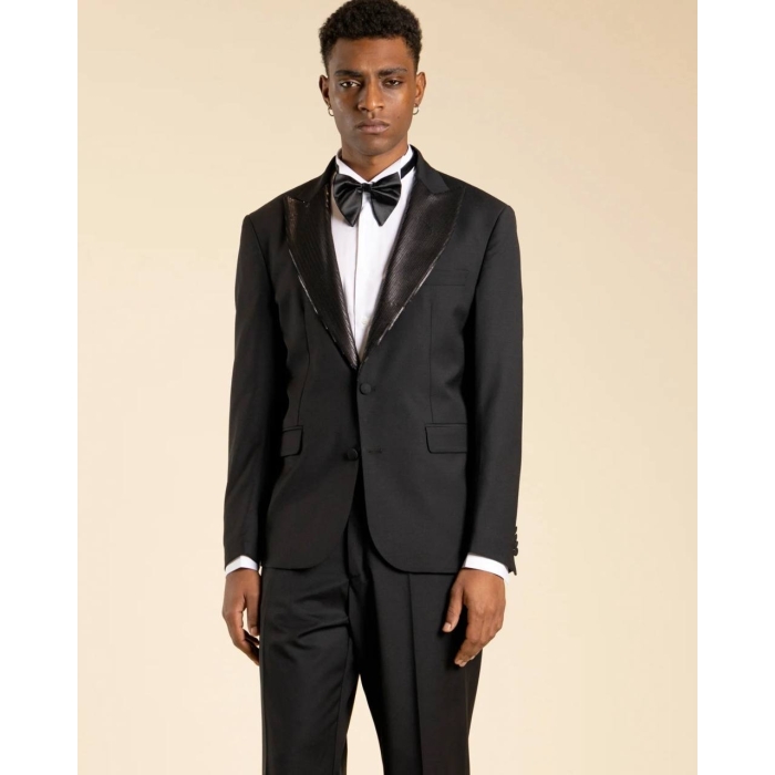 Giacca Monopetto revers pailettes