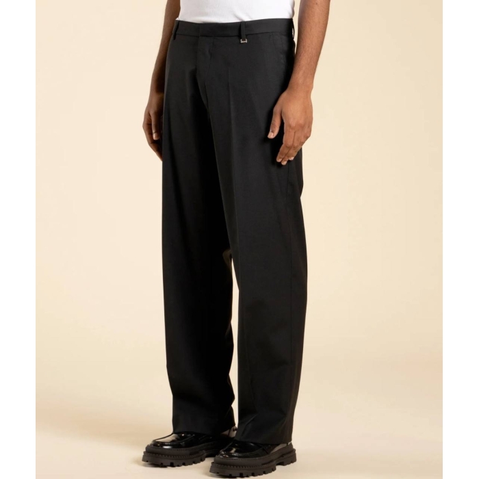 Pantalone fondo ampio da smoking Nero