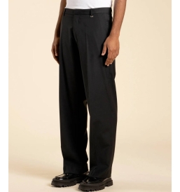 Pantalone fondo ampio da smoking Nero