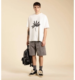 T-Shirt in Jersey di cotone con stampa