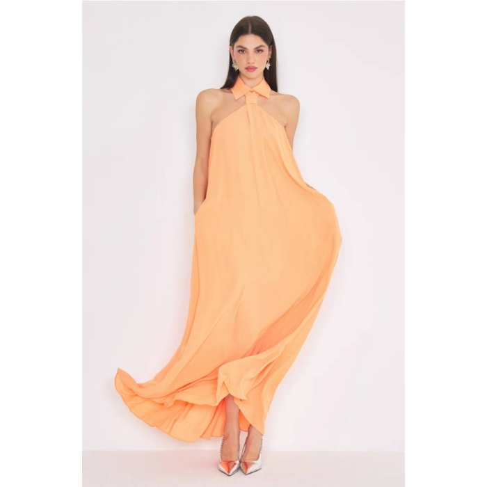 Necktie Dress Orange