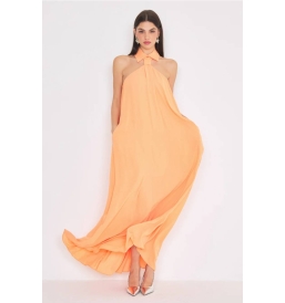 Necktie Dress Orange