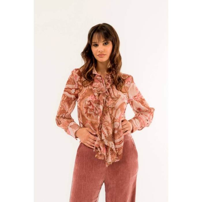 Camicia Rouches Fantasia