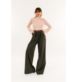 Pantalone Pieghe Cintura