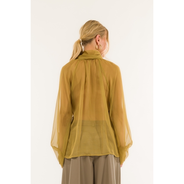 Camicia Fiocco Manica Baloon