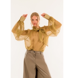 Camicia Fiocco Manica Baloon