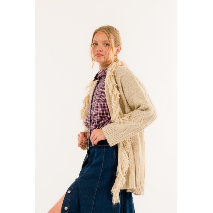 Cardigan Frange
